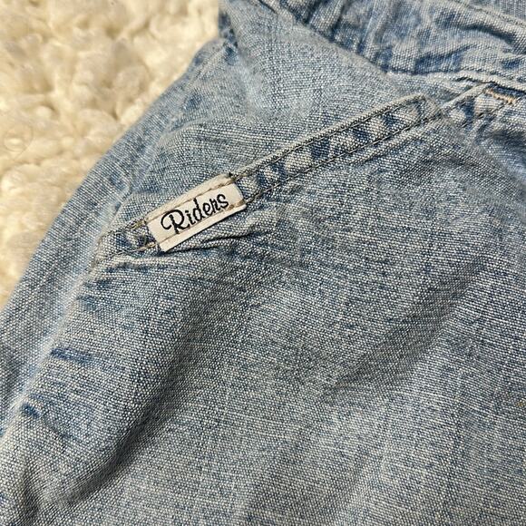 Vintage Riders Light Wash High Waisted Shorts HiRise Casual Everyday Summer - Picture 8 of 8